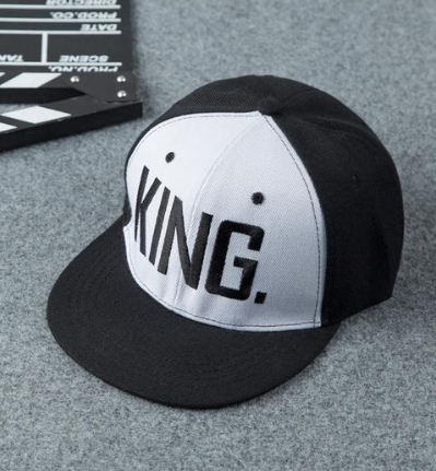 King Queen Letter Couples Baseball Caps for Outdoors