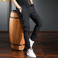 Trendy Korean Style Striped Slim-Fit Trousers