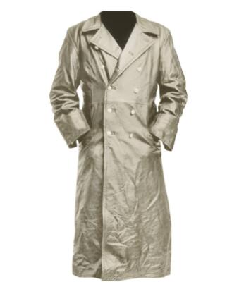 Retro Leather Medieval Trench Coat for Men (Autumn/Winter)