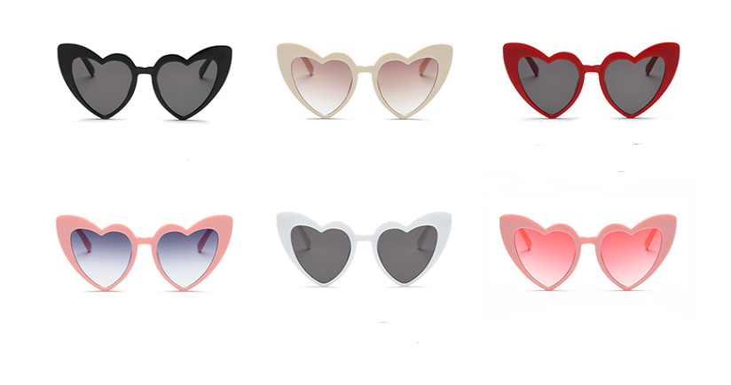 New Heart-Shaped Sunglasses for Women, Cute Fashion Eyewear