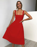 2020 Spring/Summer Simple Backless Dress 3048