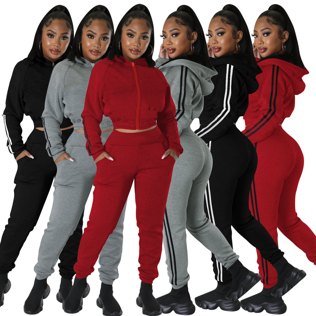2020 Autumn Winter Fashion Fleece Two-Piece Set WP2116