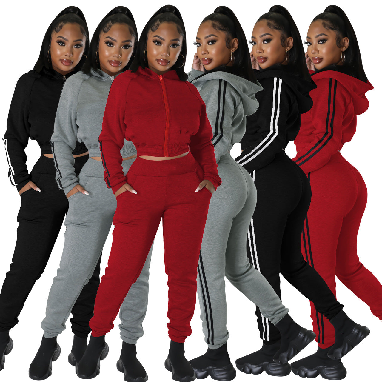 2020 Autumn Winter Fashion Fleece Two-Piece Set WP2116