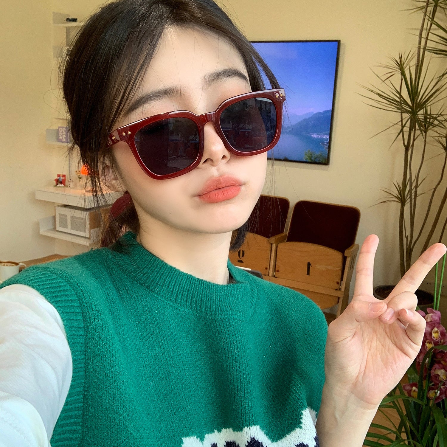 Korean Style Fashion Sunglasses for Summer (Women)