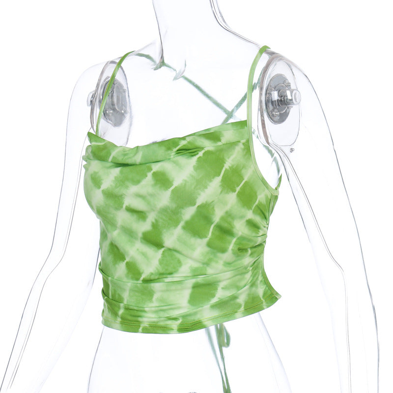 Summer Tie-Dye Sleeveless Top for Women
