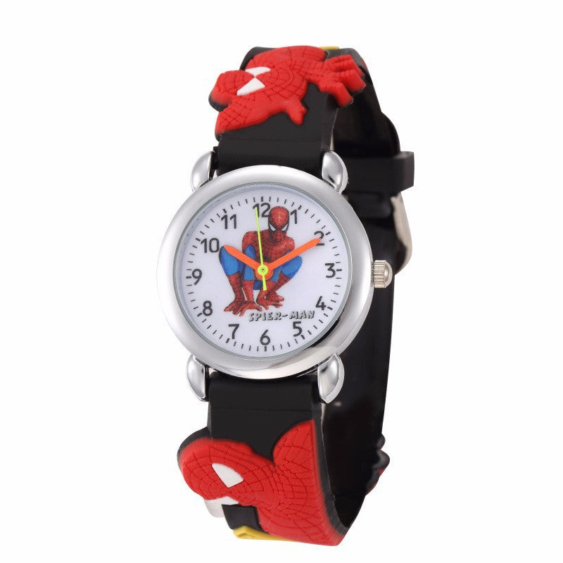 Kids Cartoon Silicone Watches - Minnie, Superman, Spiderman