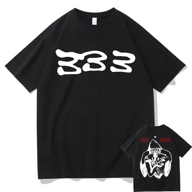 Bladee 333 Hip Hop Trend Cotton T-Shirt for Men & Women