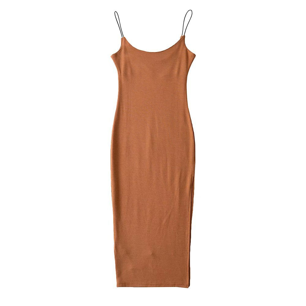 Slim Fit Side Split Dress for Women