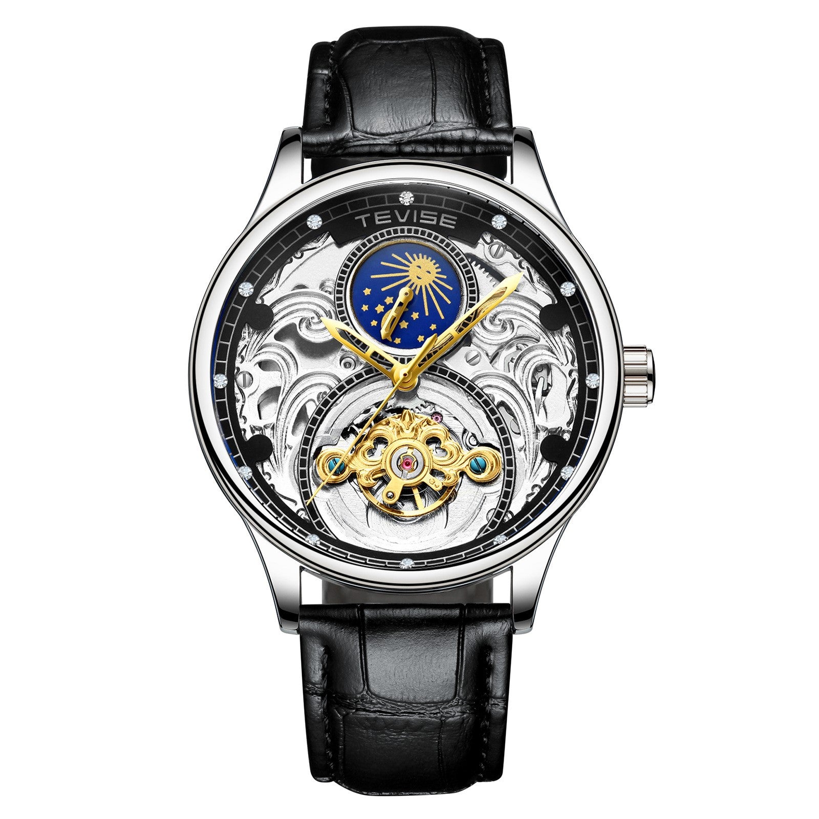 Tevise Swiss Hollow Automatic Mechanical Watch for Men