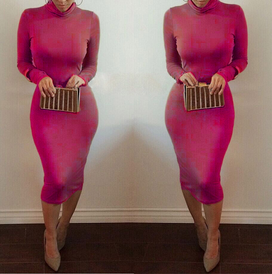 Evarisluxe Long Sleeve Bandage Nightclub Dress