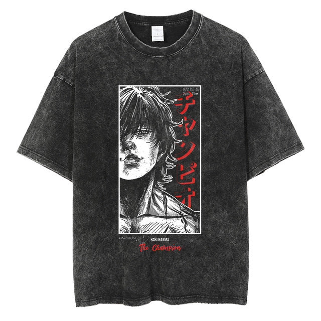 Hanma Baki The Grappler Gym Anime T-shirt for Men