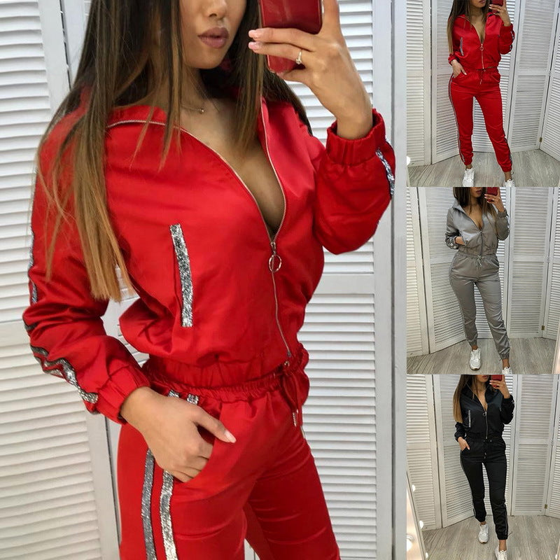 2020 Fall Women's Sports Leisure Two-Piece Set