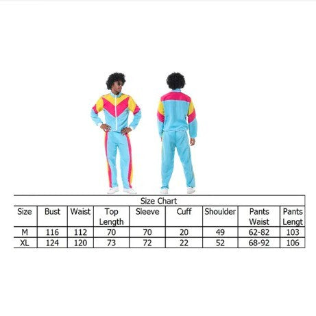 80s 90s Vintage Colorful Jacket for Women Cosplay Outfit