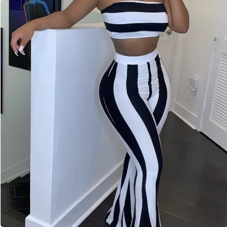 Retro Stripe 2-Piece Set