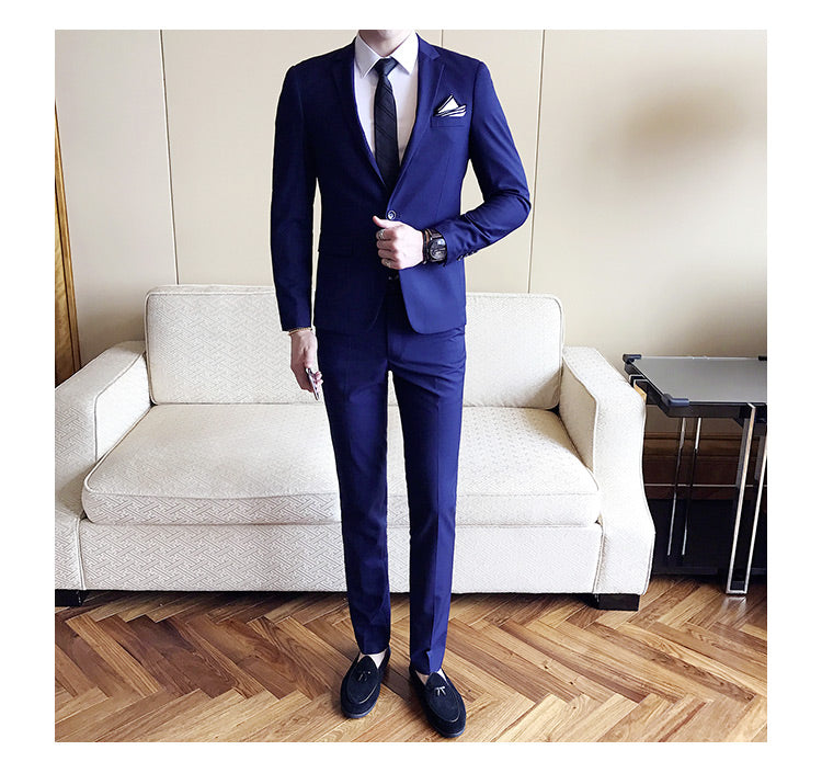 Men's Fashion Two-Piece Suit Set for Spring/Fall 2019