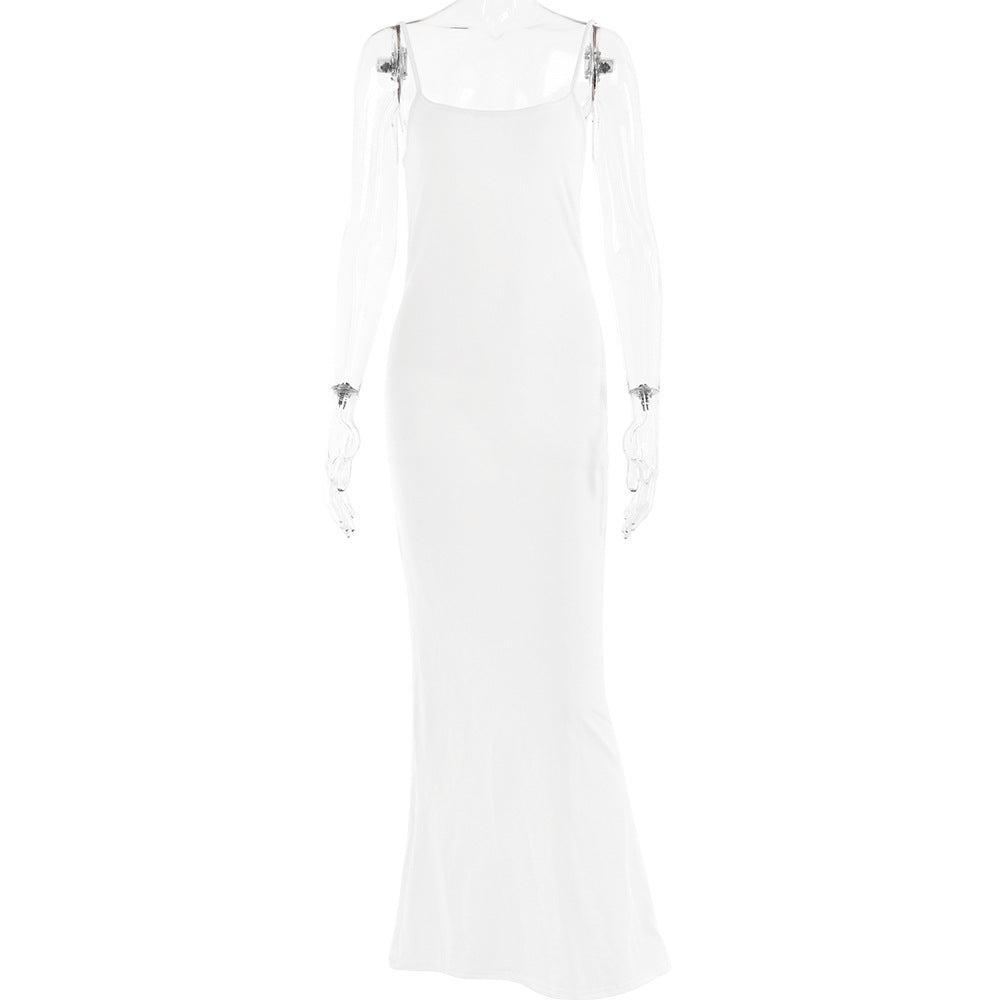 Slim-Fitting Patchwork Dress for Women