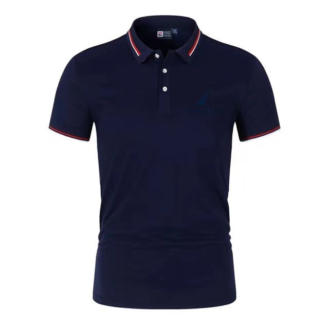 Breathable Summer Business Casual Short Sleeve Polo Shirt