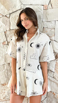 Summer Casual Wide-Leg Short Jumpsuit - Style 88192