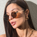 Vintage Polygon Metal Sunglasses for Men and Women