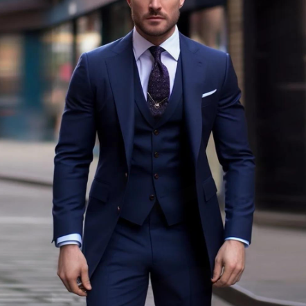 Classic Men's 3-Piece Slim Fit Suit