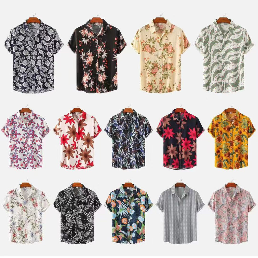 Men's Floral Short Sleeve Shirt - Summer 2023 Collection