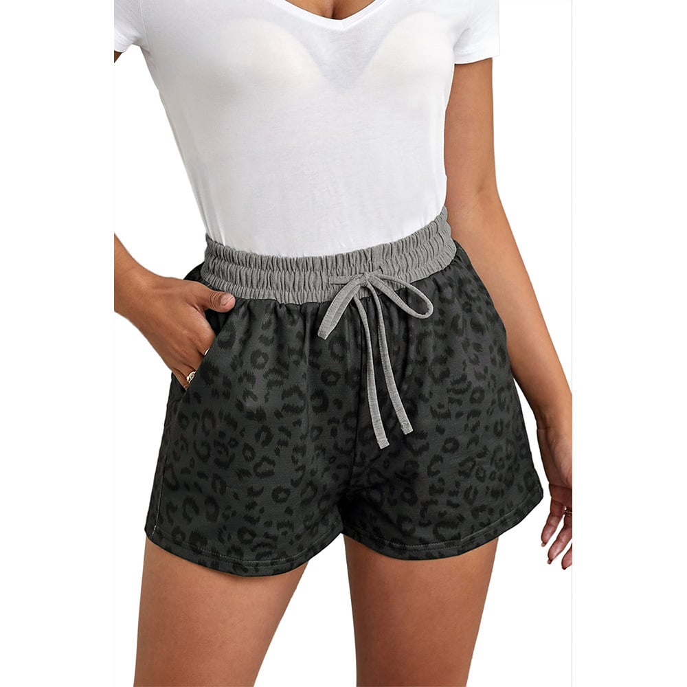 Leopard Print Casual Shorts for Women - Summer Style