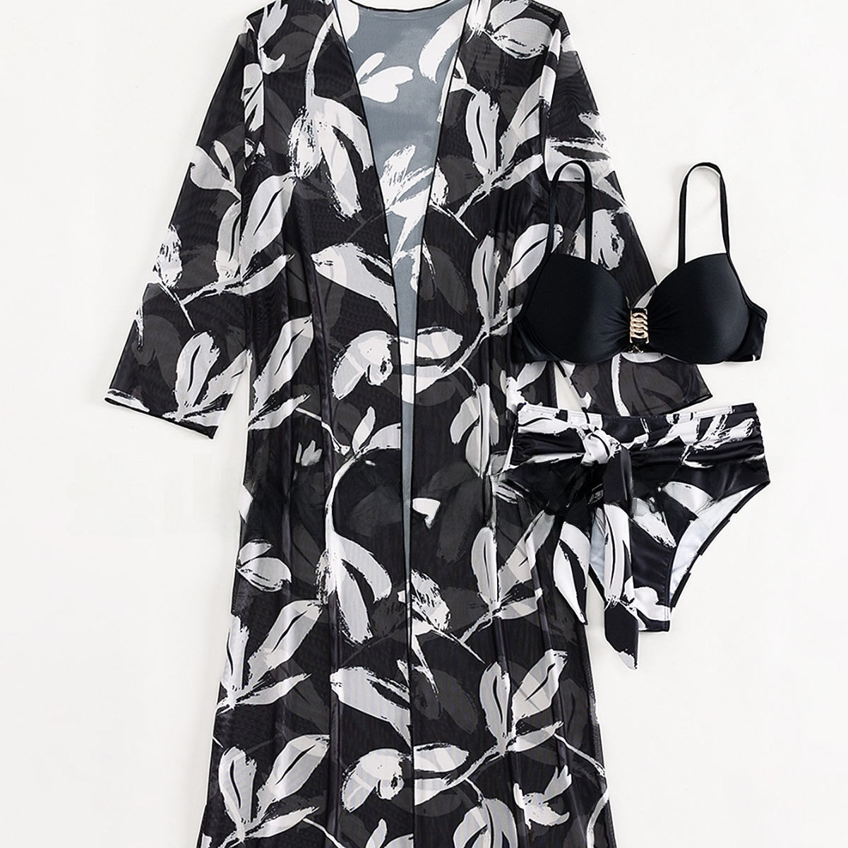2023 Women's 3-Piece Long Sleeve Swimwear Set
