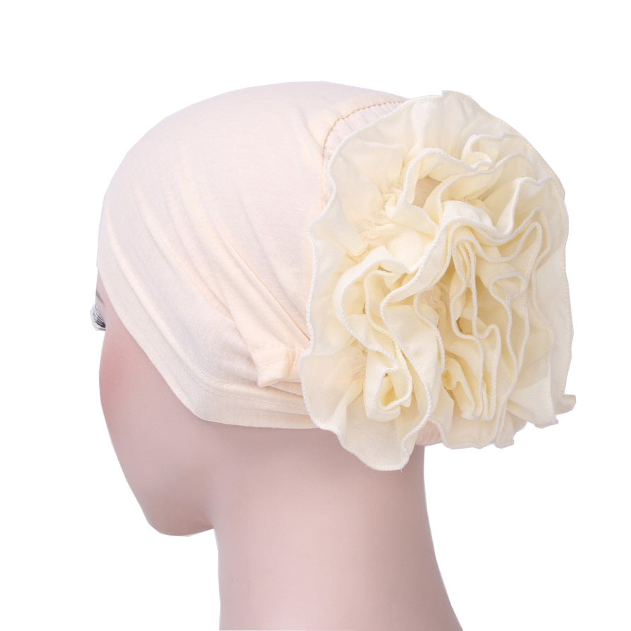 New Monochrome Muslim Chiffon Turban Hat (In Stock)
