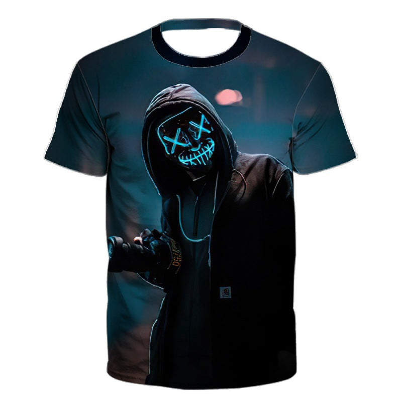 2023 Fashion 3D Printed Short Sleeve T-Shirt for Men