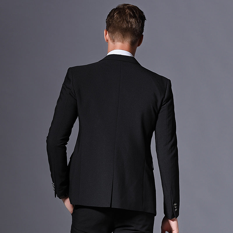 Men's Slim Fit 3-Piece Business Suit for Events