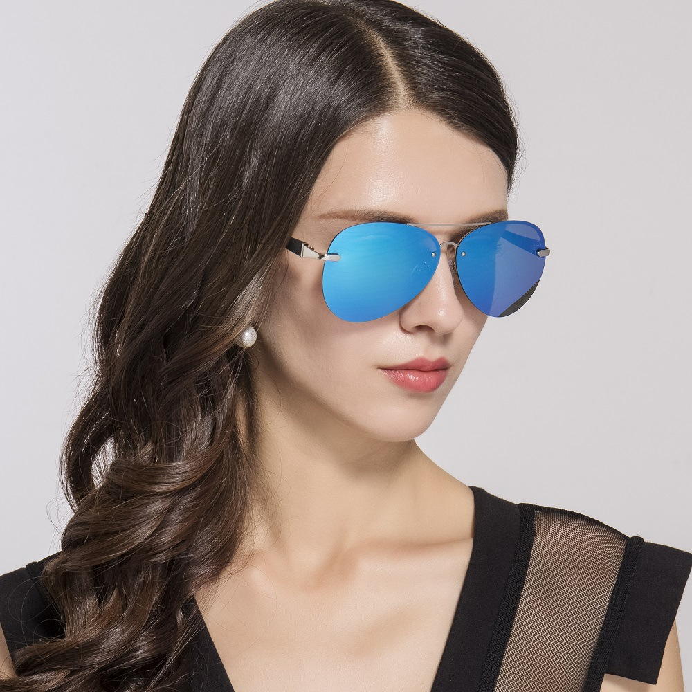 Polarized Classic Rimless Sunglasses