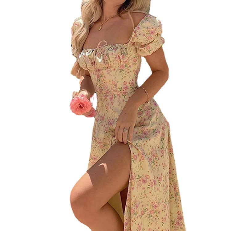 2023 Spring New Women's Floral Backless Dress