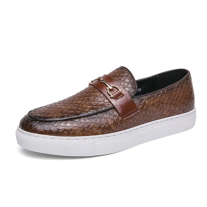 Double Pin Buckle Loafers - British Leather Shoes