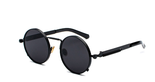 Retro Steampunk Round Sunglasses for Men and Women