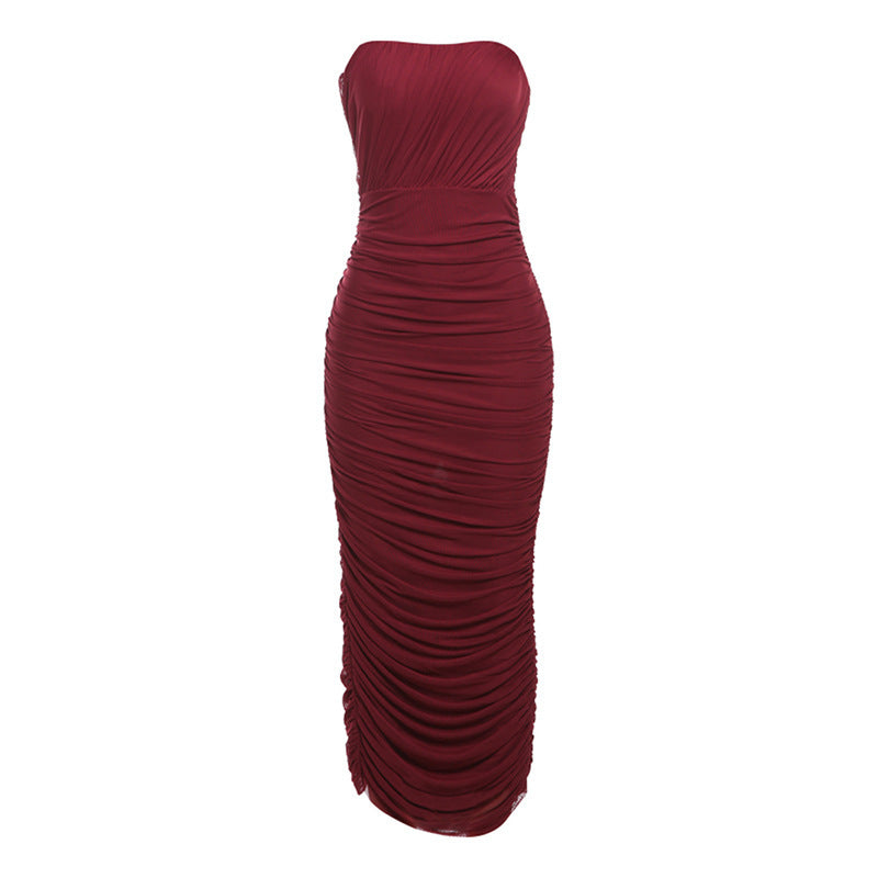 Spring 2024 Women's Fashion One-Shoulder Dress