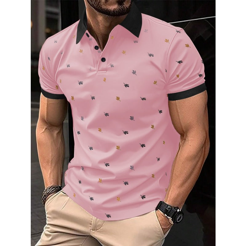 2024 Summer Men's Polo T-Shirt in 2 Colors, Short Sleeve