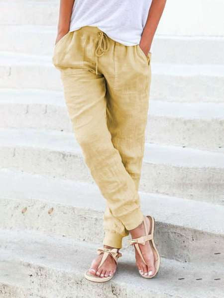 2023 Summer Urban Casual Cotton Pants for Women
