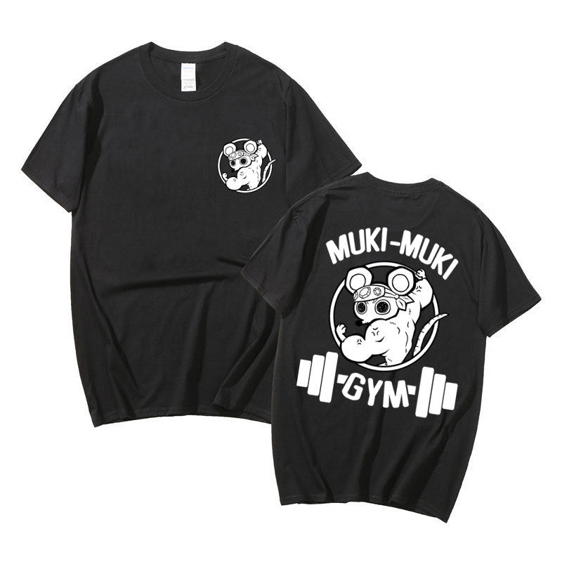 Ninja Muscle Mouse Anime Summer Casual Short Sleeve