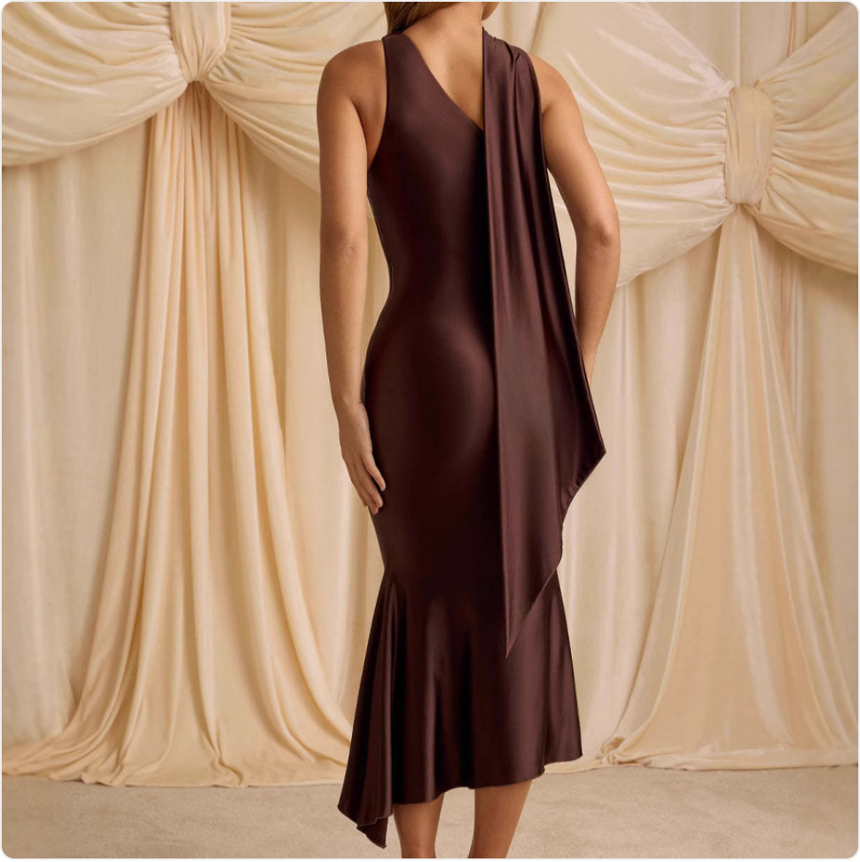 Elegant Backless Women's Dress