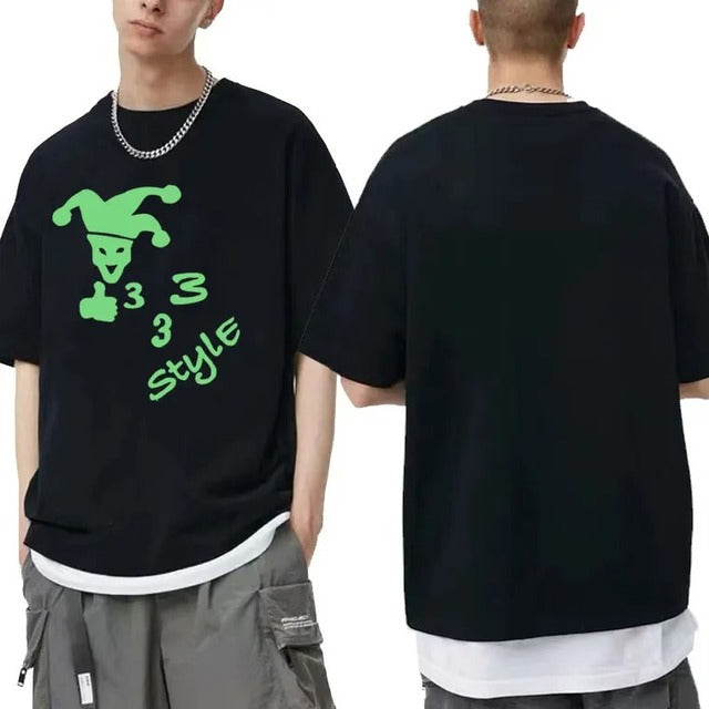 Bladee 333 Hip Hop Trend Cotton T-Shirt for Men & Women