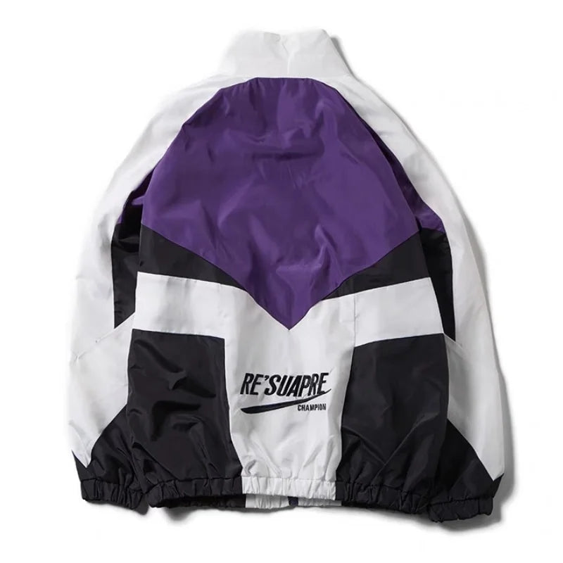 Deeptown Vintage Y2K Oversized Bomber Jacket for Women