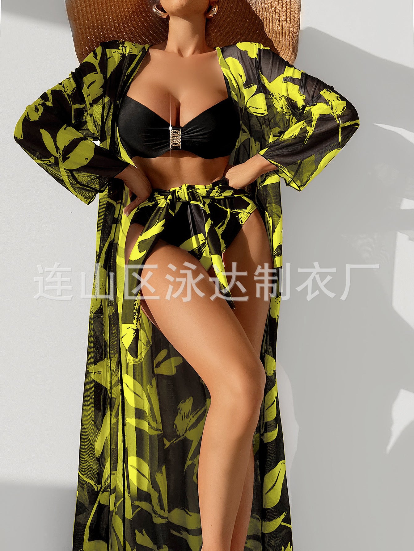 2023 Women's 3-Piece Long Sleeve Swimwear Set