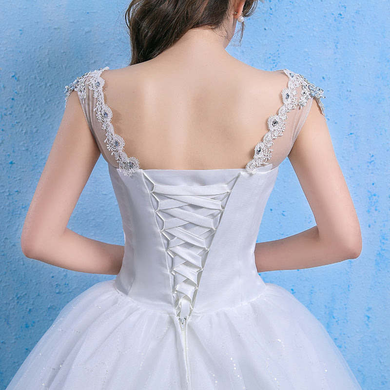 Evarisluxe Étoile Bridal Rhinestone Wedding Gown