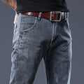 Men's Slim Fit Stretch Denim Pants - Fashionable Casual Wear