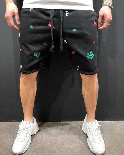 Men's Summer High Street Loose Breathable Gym Shorts