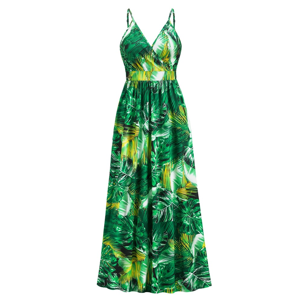 Summer Swing Long Floral Beach Dress