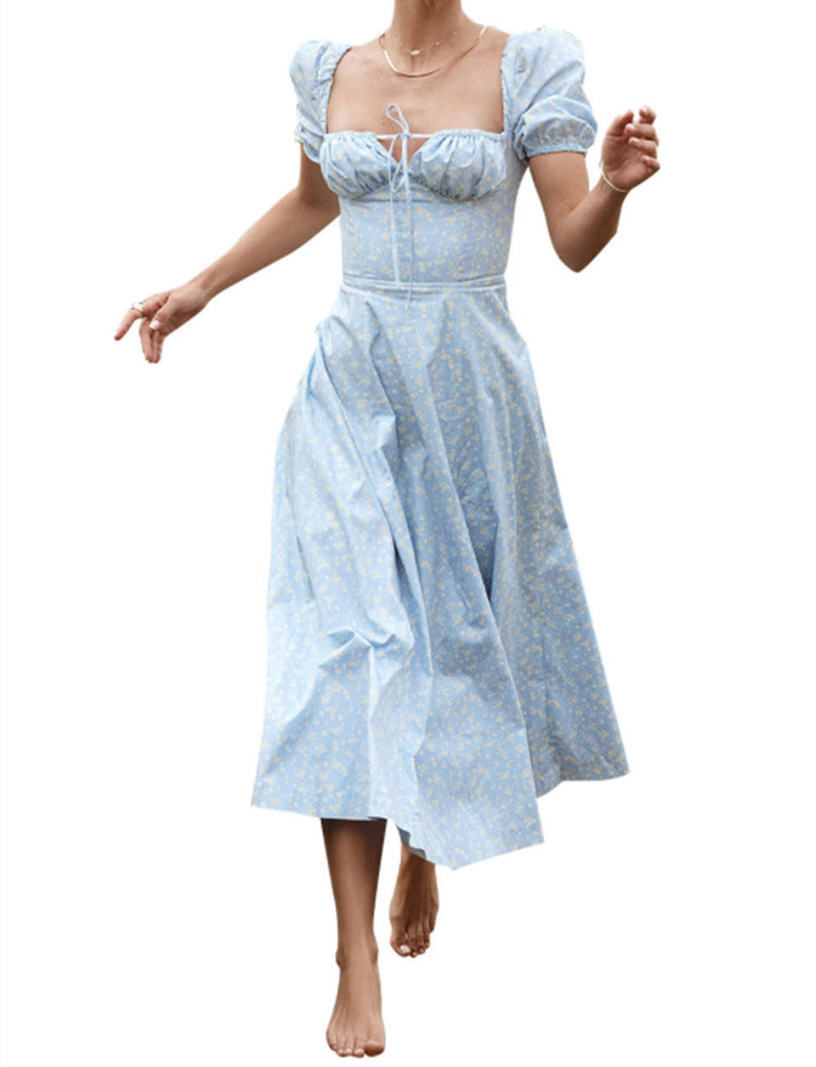 2023 Spring New Women's Floral Backless Dress
