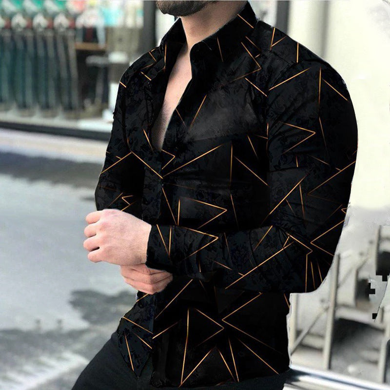 2021 Spring/Summer 3D Printed Men's Polo Shirt