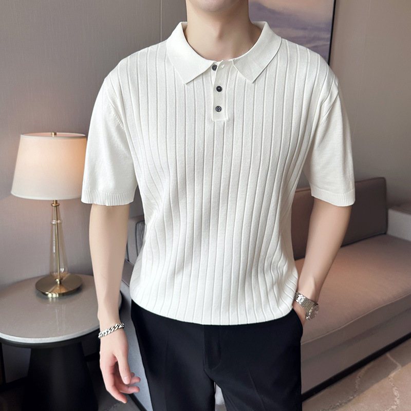 Men's Casual Lapel Polo T-shirt