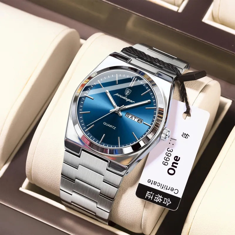 The Aqua Prestige Men's Slim Quartz Watch | Evarisluxe